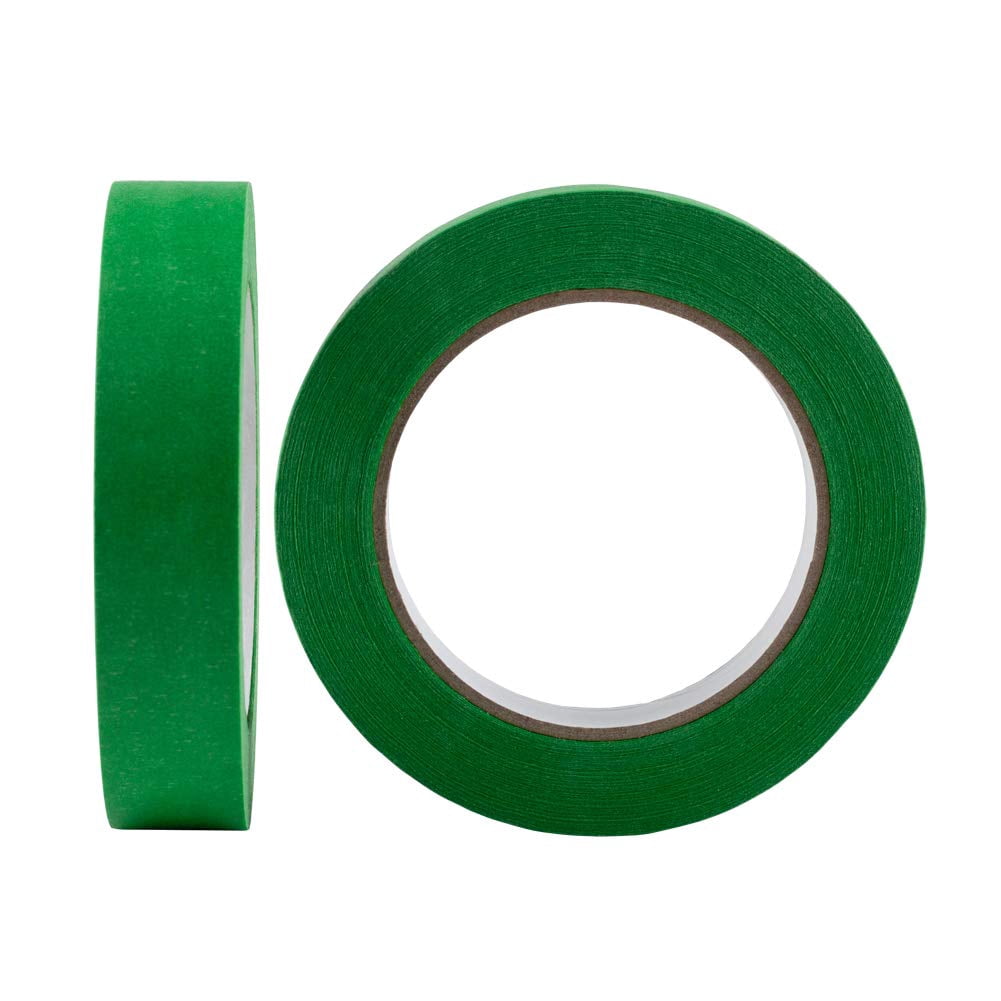 10 Pack Green Painters Tape 1 inch, Medium Adhesive Green Masking Tape Bulk Multi Pack, 1 inch x 55 Yards x 10 Rolls (550 Total Yards)