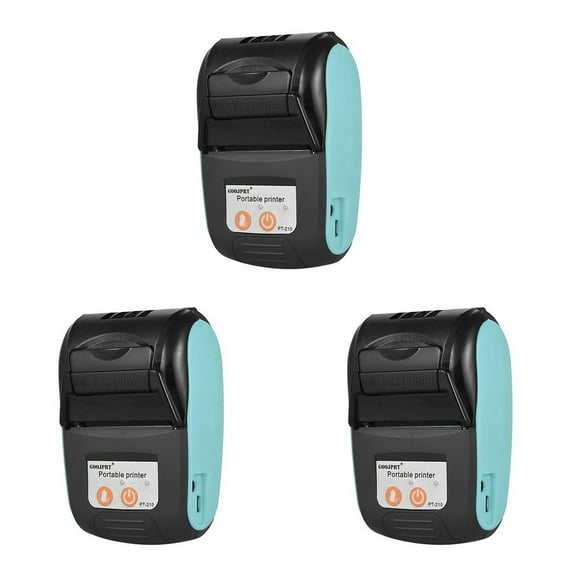 3X GOOJPRT PT-210 Portable Thermal Printer Handheld 58mm Receipt Printer