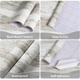 thumbnail image 6 of Caltero Wood Wallpaper Peel and Stick Wallpaper, Wood Grain Contact Paper for Cabinets, Waterproof Self Adhesive Rustic Wood Wallpaper Vinyl Vintage Contact Paper, 17.3" x 394" White and Gray, 6 of 9