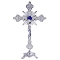 thumbnail image 4 of Crucifix Jesus Standing Cross Figurine Great Gift For Chapel Decor, 4 of 8