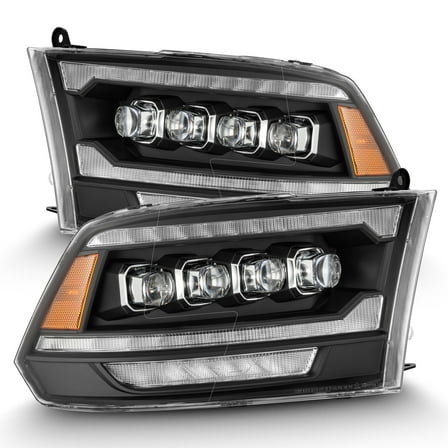 AlphaRex 09-18 Ram Truck (MK II 5th Gen 2500 Style) NOVA-Series LED Projector Headlights Black
