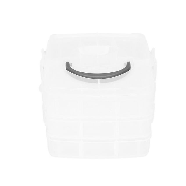 Conteneur de Rangement, Rangement Empilable à 3 Niveaux pour les Bagues pour les Jouets pour les Ongles pour les Boucles d'Oreilles