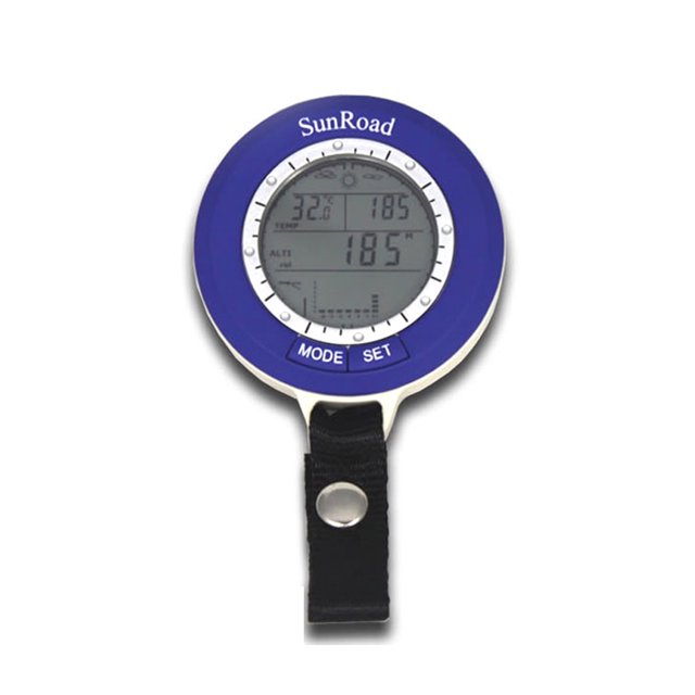 Medidor digital Sunroad Mini barómetro de pesca altímetro termómetro de pesca LCD digital impermeable Multifunción SUNROAD Medidor digital