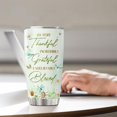 thumbnail image 4 of Daisy Flower Coffee Tumbler Travel Mug with Lid, Cute Floral Insulated Cups, Stainless Steel Tumblers, Birthday Gifts for Women, Teenage Girls, Friends, Bulk Hot & Cold Drinks, 4 of 6