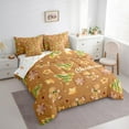 thumbnail image 3 of Manfei Christmas Gingerbread Man 7pcs Bedding Comforter Set,Merry Xmas Queen Bedding Sets,Xmas Tree Cookie Queen Sheet Sets For Girls,Breathable Home Decor Reversible, 3 of 8