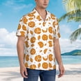 thumbnail image 5 of Haiem Yellow Biscuit Printed Hawaiian Shirt for Men - Men’s Casual Beach Summer Shirts - Stretch Fabric with Modern Fit-Small, 5 of 9