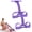 Purple*2, variant on EVHRZN 2026 NEW Pedal Resistance Band with Handle, 8 Tube Pedal Resistance Device, Soft Durable Fashion Puller Exercise, Tube Pedal Resistance Device for Abdomen, Waist, Arm, Leg, Core/ABS