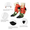 thumbnail image 5 of Pofeuu Vibrant Amaryllis Flowers Print 30cm Socks, Adult Running Hiking Socks for Youth and Adult, 5 of 7