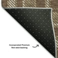 thumbnail image 3 of Addison Rugs Mayfield Washable Transitional Plaid Chocolate Runner Rug, 2'3" x 7'6", 3 of 5