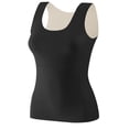 thumbnail image 2 of Lenpel Women's Thermal Tank Tops Fleece Lined Stretch Sleeveless Undershirts Camisole Warm Base Layer with Pocket, 2 of 5