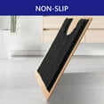 thumbnail image 5 of Tripumer U-Shaped Mat Contour Rug 20 x 20 in Toilet Mat for Bathroom Floor Fluffy Soft Absorbent Water Machine Washable Black, 5 of 8