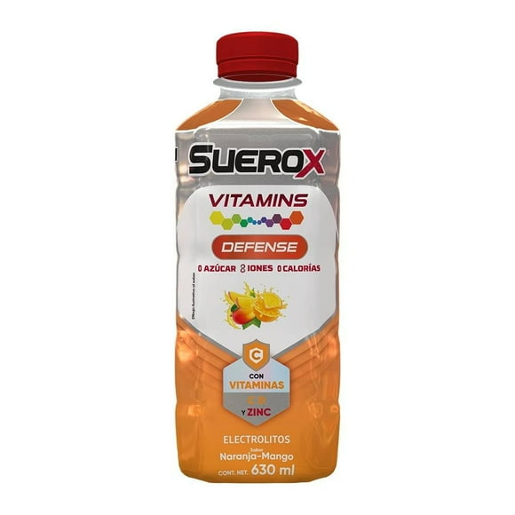 Electrolitos Suerox vitamins defense sabor naranja-mango 630 ml