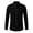 j3-Black, variant on LIIPEE Men Shirts Father's Day Gifts Casual Button Down Collar Tab Long Sleeve Solid Color Ribbed Button Up Shirts Male Single Yoke Regular Breathable Fashion Versatile Tops With Pocket,XXL