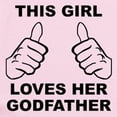 thumbnail image 2 of CafePress - This Girl Loves Her Godfather Body Suit - Baby Light Bodysuit, Size Newborn - 24 Months, 2 of 4