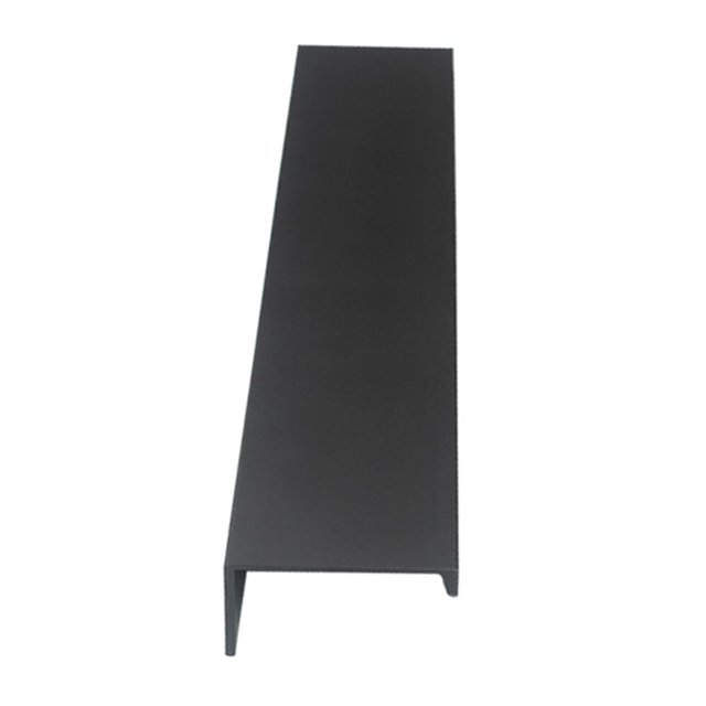 Tiradores invisibles para armarios, cajones y muebles de 80 a 200 mm. negro mate 150 mm