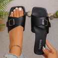 thumbnail image 3 of Viluyesy Slippers for Women Non-Slip Open Toe Comfortable Womens Graceful Footwear Black Size 36, 3 of 10