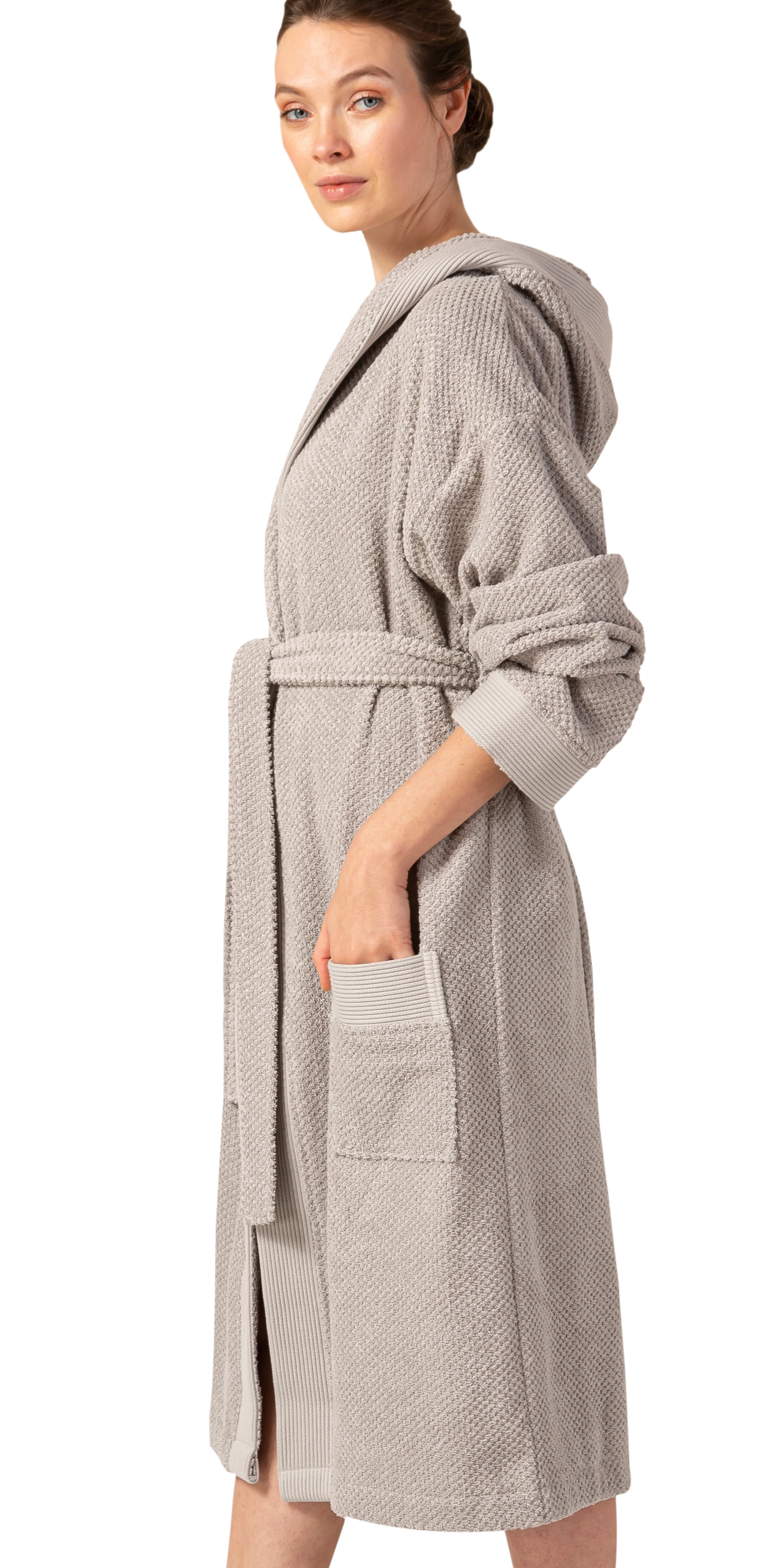Seyante Turkish Cotton Luxury Bathrobe Womens Hooded Big, Tall