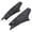 Frosted Black, variant on SPRING PARK 1Pair Motorcycle Helmet Horns Cool Adhesive ABS Stylish Motorcycle Helmet Horns