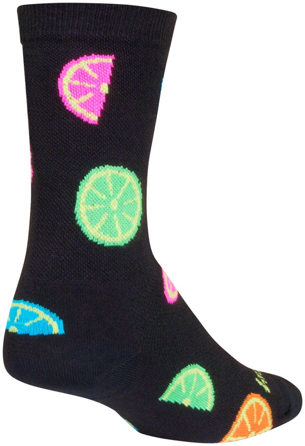 6 inch Green/Black Large/X-Large SockGuy Merry Catmas Crew Socks 