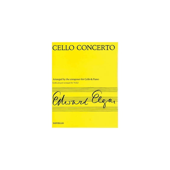 Novello Concerto for Cello Op. 85 (Arranged for Viola & Piano) Music Sales America Series