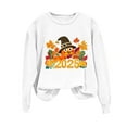 thumbnail image 2 of Inverlee Thanksgiving Sweatshirts for Women Plus Size Turkey Pumpkin Graphic Sweatshirt Fall Long Sleeve Stretch Shirts Round Neck Tunic Tops Outfit, 2 of 3