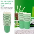 thumbnail image 2 of Gobelets Ronds en Papier Vert 50 Pcs pour Fête 250ml, 2 of 8