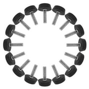 M6 x 22 x 22mm Furniture Glide Leveling Feet Floor Protector for Table Leg 16pcs