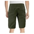thumbnail image 2 of Men's Stretch Cotton Casual Chino Utility Multi Pocket Slim Fit Cargo Shorts (Grape Leaf, 34), 2 of 2