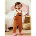 thumbnail image 2 of Actgleam Newborn Baby Boy Girl Halloween Outfits Sweater Rompers Sleeveless Overalls 9-12 Months Infant One Piece Clothes, 2 of 9
