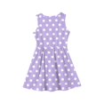 thumbnail image 4 of TIREOW Girls Summer Vest Dresses Cute Sleeveless Dress Polka Dot Printed Daily A Line Casual Beach Dresses, 4 of 4