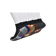Athletic Works Boys Cushioned Ankle Socks, 10-Pack S (4-8.5) - L (3-9)