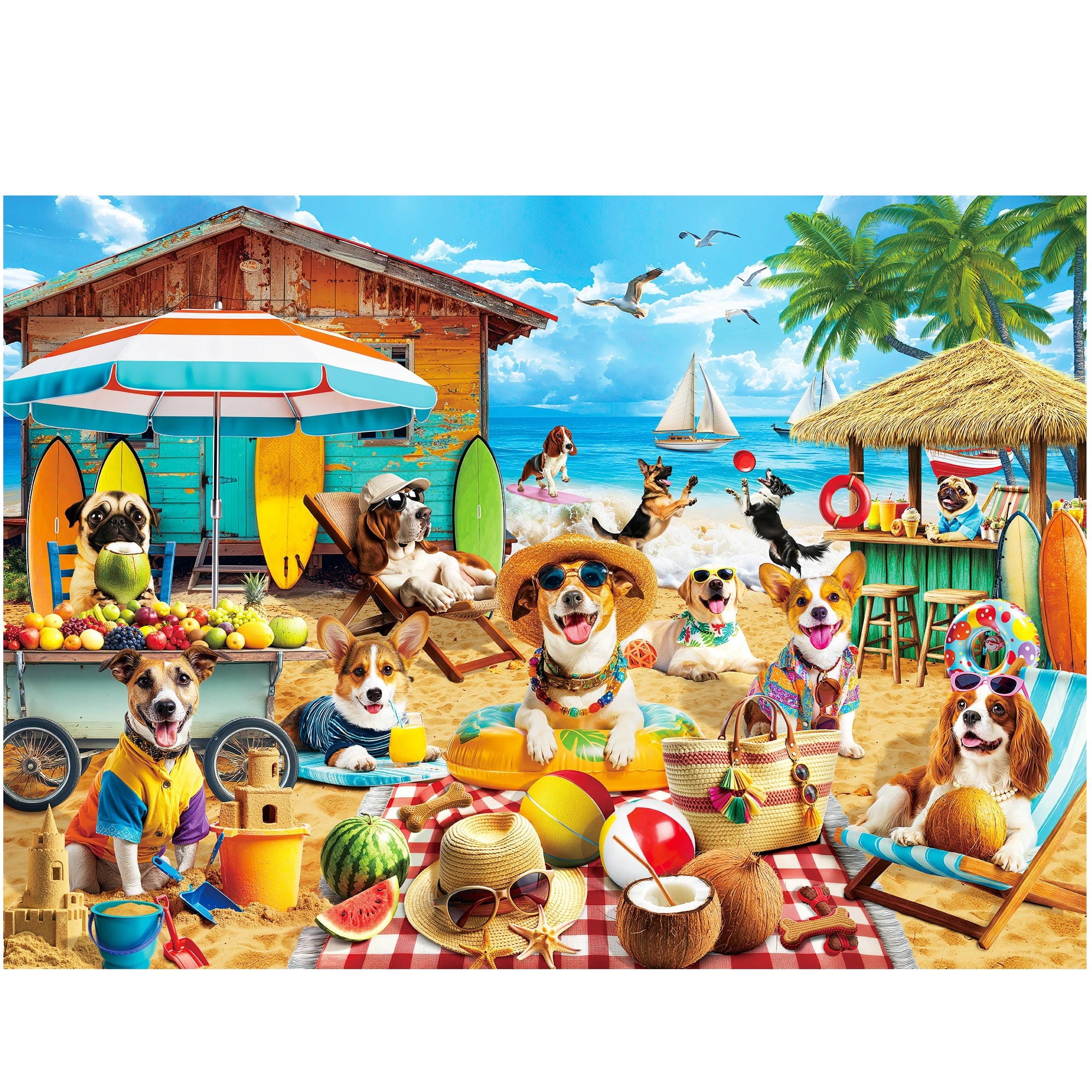Cra-Z-Art Kodak 1000-Piece Playful Summer Dolphins Jigsaw Puzzle
