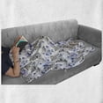 thumbnail image 6 of Safari Soft Flannel Fleece Throw Blanket, Savannah Nature Leopards with Exotic Flowers Boho Wild Life Theme Violets, Cozy Plush for Indoor and Outdoor Use, 50" x 70", Multicolor, by Ambesonne, 6 of 6