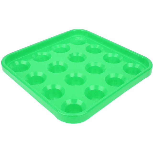 Plateau à Billes, Plateau de Rangement pour Billes de Billard 16 Trous Accessoires de Table de Billard