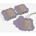 thumbnail image 5 of Inkdotpot Hang Tags Thank You From The New Wedding Favor Bracket Shape Gift Tags Real Gold Foil Bonbonniere Tag Pack Of 50, 5 of 7