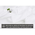 thumbnail image 4 of RUVANTI 100% Cotton Sheets - Crispy Cooling Percale Sheets for Queen Size Bed, Breathable & Durable Queen Sheet Set, 16 Inches Deep Pocket Bed Sheets, White, 4 Pieces, 4 of 6