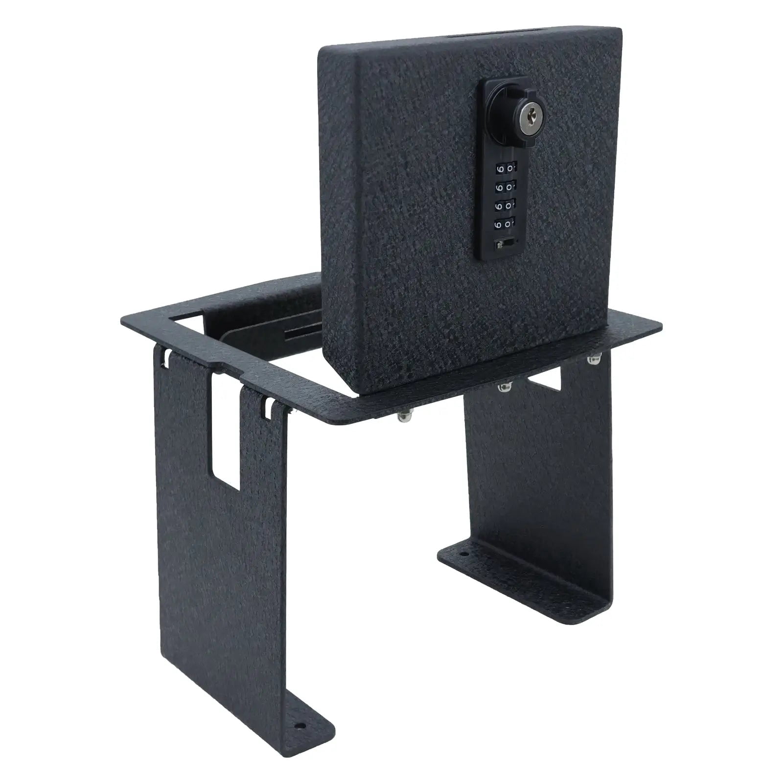Center Console Gun Safe Vault - WASAI Console Lockbox Compatible with 2018-2022 Jeep Wrangler JL Not for sport and Rubicon and Jeep Gladiator with Heavy Gauge Steel, 4 Digit Combination Lock with Key