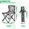 thumbnail image 3 of YAZAOO Camping Chairs Modern Fluffies Joy Pattern Folding chair, 3 of 8