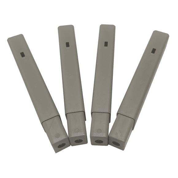 PLASTICO 4 Pieds Supplémentaires pour Construire un Porte-Bagages 4 Niveaux de Couleur Gris Clair