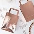 thumbnail image 3 of Ginger Ray Rose Gold Foiled Shiny Birthday Paper Party Bags 5 Pack, 3 of 3