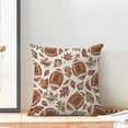 thumbnail image 2 of Fall Pillow Covers 20x20 Set of 2, Fall Decorative Maple Leaf Football Throw Pillows Linen Autumn Thanksgiving Cushion Pillow Covers for Sofa Couch Outdoor, 2 of 6