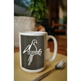 thumbnail image 2 of 15 fl oz Ceramic Mug, Petroglyph National Monument, Macaw Petroglyph, Contour, Dishwasher & Microwave Safe, 2 of 3