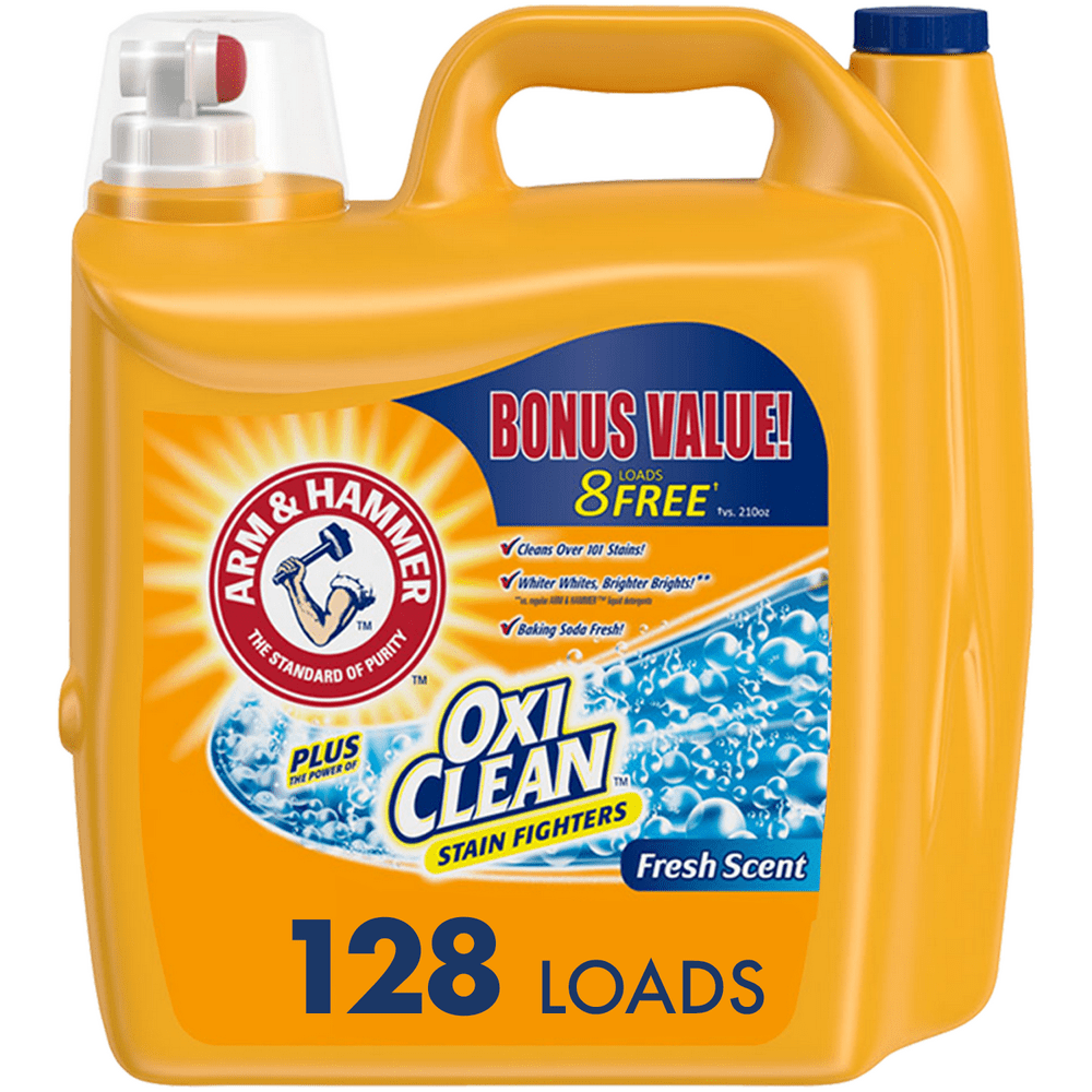 Arm & Hammer Plus OxiClean Fresh Scent, 128 Loads Liquid Laundry