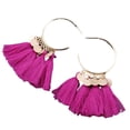 thumbnail image 1 of Pendientes de araña con forma de sector bohemio, borla, oreja, flecos, aro, regalo del Día de San Valentín para playa, accesorios para niñas Ropa, zapatos y accesorios Miscelánea Rosa roja Qarigey AP010290-10, 1 of 6
