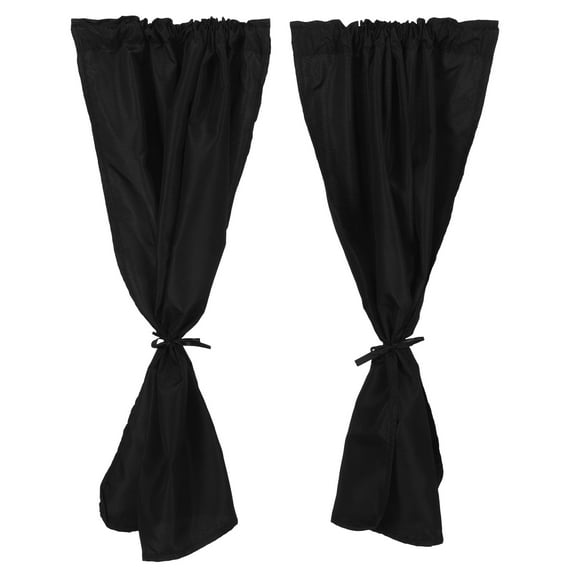 HOMEMAXS  2 Pcs Car Seat Divider Curtains Van Accessories Automobile Truck Cover Travel Office Black