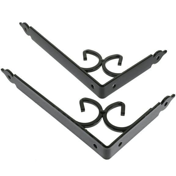 UPKOCH 2Pcs Heavy Duty Shelf Brackets Iron Design for Workshops