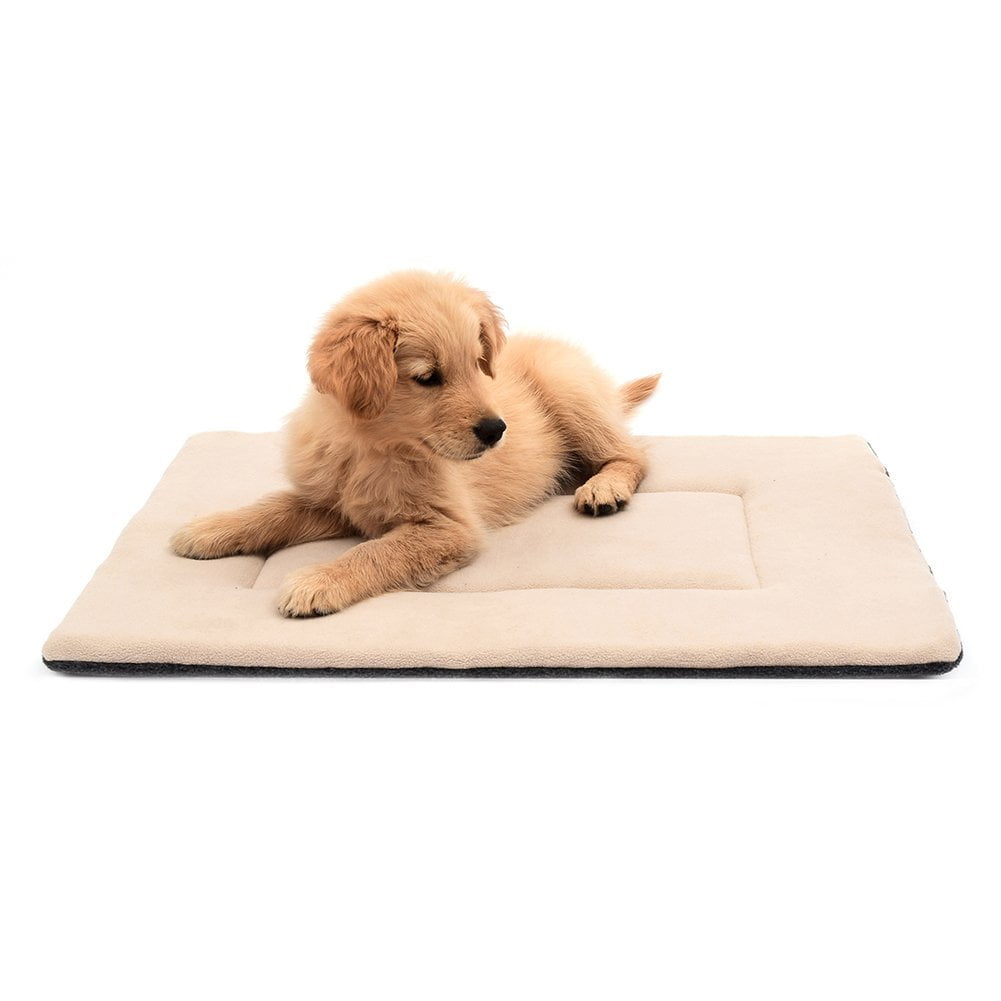 Pet Bed Cage Mat Pad Dog Colorful Antibacterial Bone Shaped Sleeper Red 25x19" 