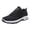 Black, variant on HEWUQI Mans Tennis Running Shoes Chunky Platform Non Slip Fashion Walking Gym Sports Athletic Slip on Casual Work Comfortable Breathable Sneakers Gray Size 9.5