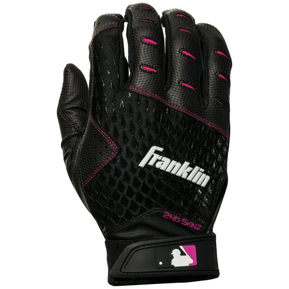 Franklin Sports Adult 2nd-Skinz Fastpitch Softball MLB, Women's MLB, Women's Batting Gloves