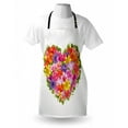 thumbnail image 3 of Valentines Day Apron Heart Frame with Shabby Chic Flowers Roses Leaves Romantic Theme Image, Unisex Kitchen Bib Apron with Adjustable Neck for Cooking Baking Gardening, Multicolor, by Ambesonne, 3 of 3